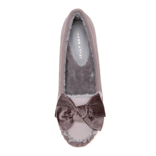 インナーファーベルベットリボンモカシン