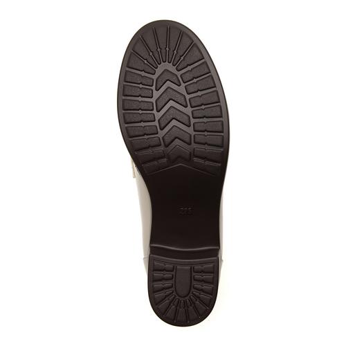 ビットヒールローファーレインパンプス