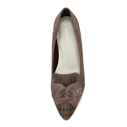 ツイストリボンオペラデザインパンプス