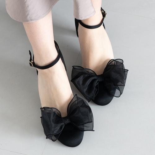 2WAYシアーリボンセパレートストラップパンプス