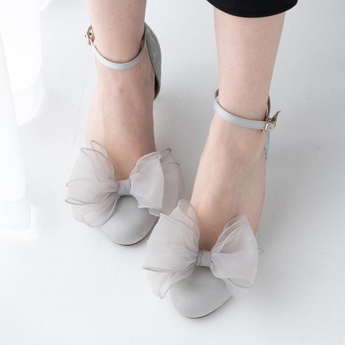 2WAYシアーリボンセパレートストラップパンプス