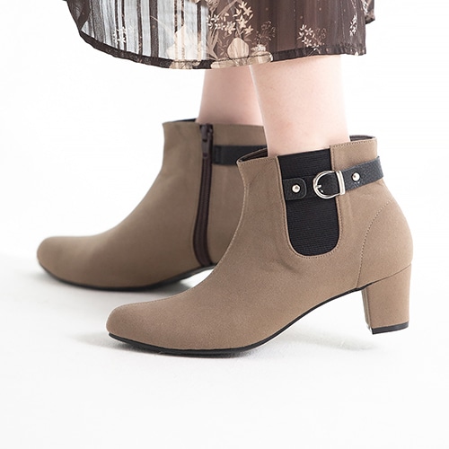 サイドゴアベルトショートブーツ/125-45810