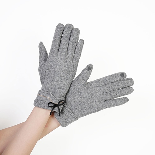 ステッチリボンニットグローブ