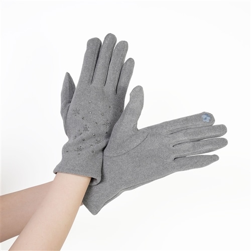 ラインストーンニットグローブ