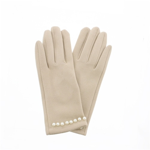 パールアクセントニットグローブ