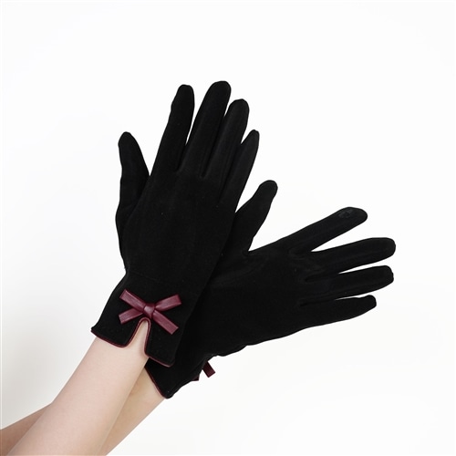 パイピングリボンニットグローブ