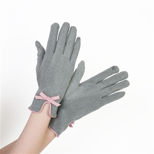 パイピングリボンニットグローブ