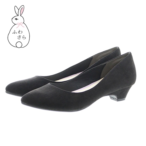 アーモンドトゥプレーンパンプス<ふわさら>【新色】