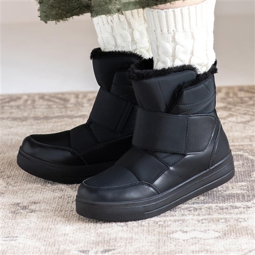 あったかベルクロベルトファーショートブーツ