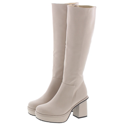 【厚底】ストームヒールロングブーツ/217-20198