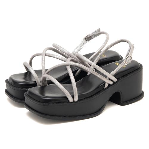 【JB selection】チューブストラップ厚底サンダル