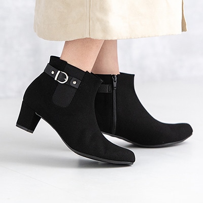 サイドゴアベルトショートブーツ/125-45810