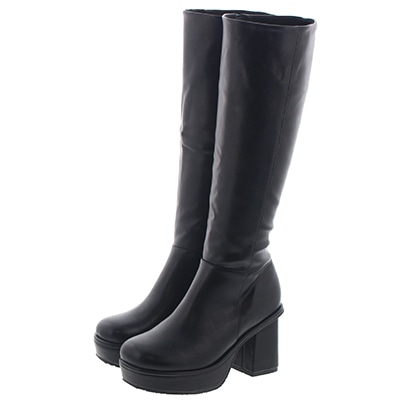 【厚底】ストームヒールロングブーツ/217-20198